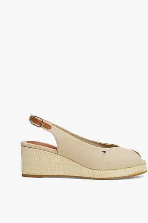 Tommy Hilfiger Slingback-Espadrille aus Canvas mit Keilabsatz