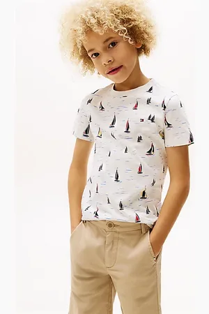 Tommy Hilfiger T-Shirt mit Print und Rundhalsausschnitt
