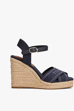 Tommy Hilfiger Espadrilles-Sandale mit Keilabsatz