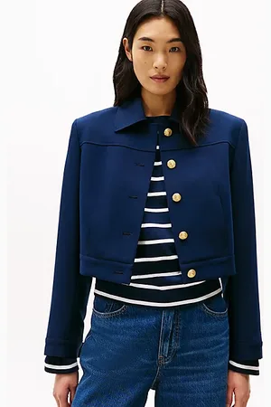 Tommy Hilfiger Slim Fit Jacke mit goldfarbenen Knöpfen