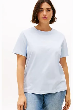 Tommy Hilfiger Curve T-Shirt mit Rundhalsausschnitt und Logo