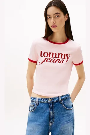Tommy Hilfiger Slim Fit Ringer-T-Shirt mit Logo