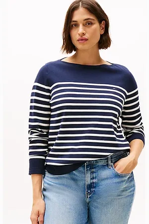 Tommy Hilfiger Curve Feinstrick-Pullover aus Jersey