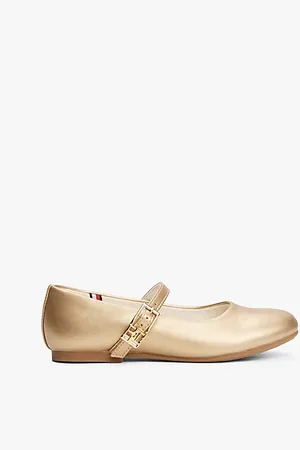 Tommy Hilfiger Ballerinas mit Metallic-Finish