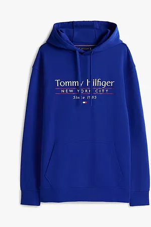 Tommy Hilfiger Plus Regular Fit Baumwoll-Hoodie mit Logo