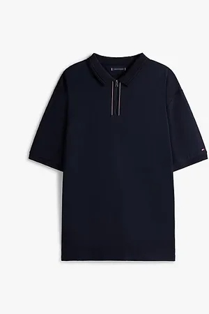 Tommy Hilfiger Plus Poloshirt mit Reißverschlussleiste