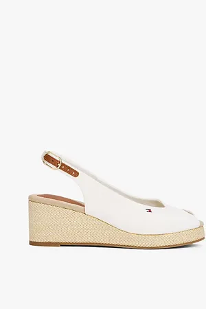 Tommy Hilfiger Slingback-Espadrille aus Canvas mit Keilabsatz