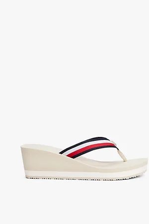 Tommy Hilfiger Corporate Keilabsatz-Sandale mit Gurtband-Riemen