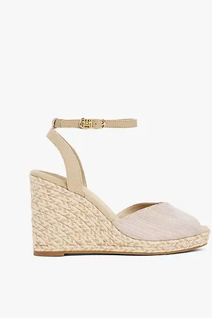 Tommy Hilfiger Chambray-Espadrille mit Keilabsatz