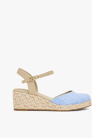 Tommy Hilfiger Keilabsatz-Espadrille aus Chambray