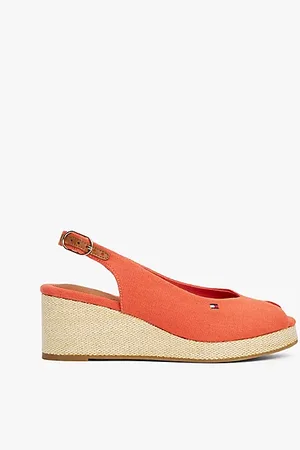 Tommy Hilfiger Slingback-Espadrille aus Canvas mit Keilabsatz