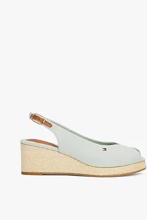 Tommy Hilfiger Slingback-Espadrille aus Canvas mit Keilabsatz