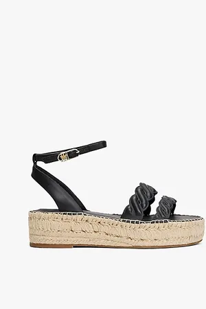 Tommy Hilfiger Geprägte Leder-Espadrille