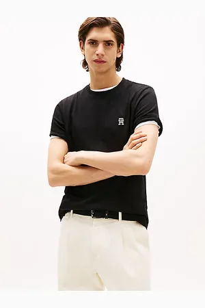 Tommy Hilfiger T-Shirt mit Kontrast-Monogramm-Stickerei