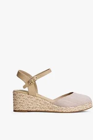 Tommy Hilfiger Keilabsatz-Espadrille aus Chambray