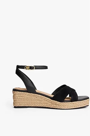 Tommy Hilfiger Leder-Espadrille mit TH-Monogramm