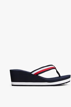 Tommy Hilfiger Corporate Keilabsatz-Sandale mit Gurtband-Riemen
