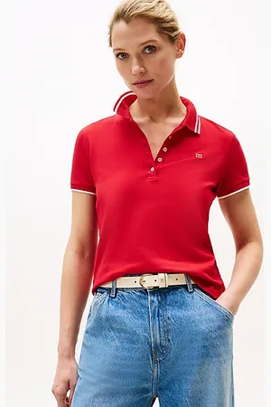 Tommy Hilfiger Slim Fit Poloshirt mit Kontrast-Flag