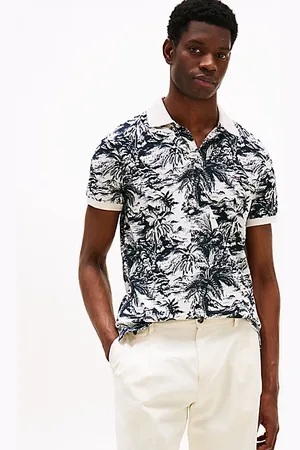 Tommy Hilfiger Regular Fit Poloshirt mit Tropen-Print