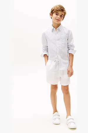 Tommy Hilfiger Shorts aus Leinenmix mit Tunnelzug