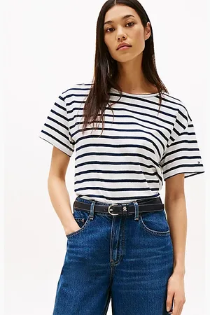 Tommy Hilfiger Relaxed Fit T-Shirt aus Leinenmix