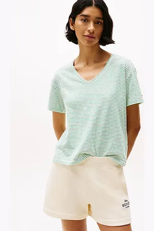 Tommy Hilfiger Relaxed Fit T-Shirt aus Leinen-Baumwollmix