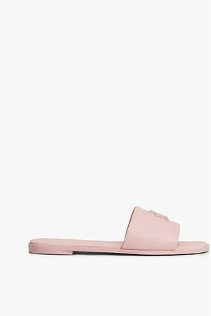 Tommy Hilfiger Leder-Pantolette mit TH-Monogramm
