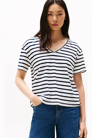 Tommy Hilfiger Relaxed Fit T-Shirt aus Leinen-Baumwollmix