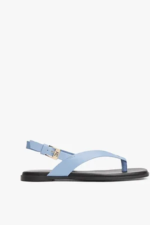 Tommy Hilfiger Color Block-Ledersandale mit Square Toe