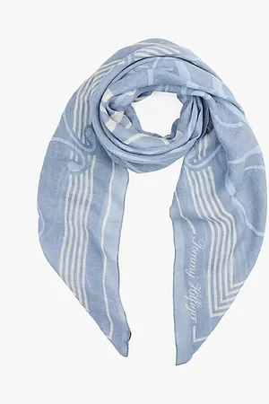 Tommy Hilfiger Halstuch aus reinem Leinen mit TH-Monogramm