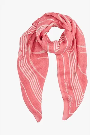 Tommy Hilfiger Halstuch aus reinem Leinen mit TH-Monogramm