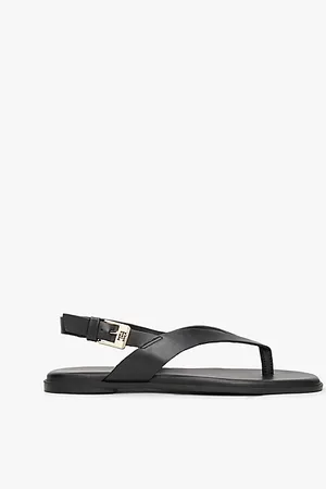 Tommy Hilfiger Color Block-Ledersandale mit Square Toe