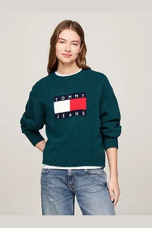 Tommy Hilfiger Melierter Relaxed Fit Pullover mit Wolle