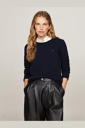 Tommy Hilfiger Rundhalspullover aus reiner Wolle