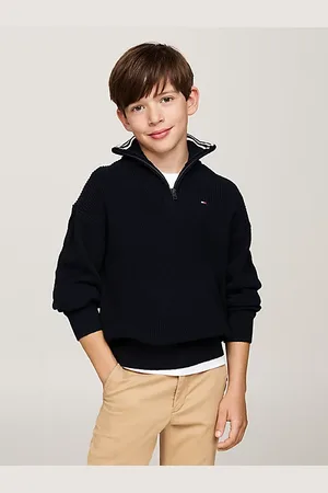 Tommy Hilfiger Rollkragenpullover mit Viertel-Reißverschluss