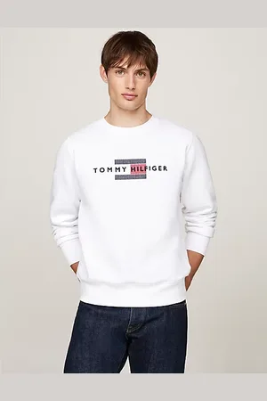 Tommy Hilfiger Rundhals-Sweatshirt mit aufgesticktem Logo
