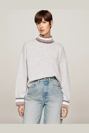 Tommy Hilfiger Pullover mit Kaschmir und Mock-Rollkragen