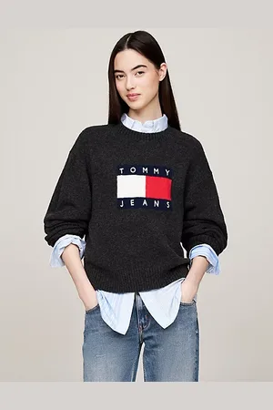 Tommy Hilfiger Melierter Relaxed Fit Pullover mit Wolle