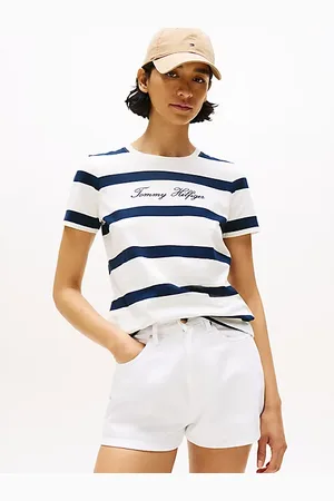 Tommy Hilfiger Rundhals-T-Shirt mit Logo-Stickerei