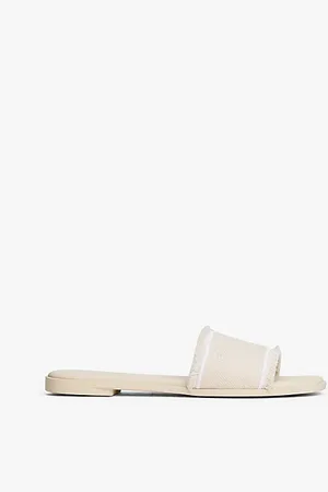 Tommy Hilfiger Canvas-Sandale mit Fransen