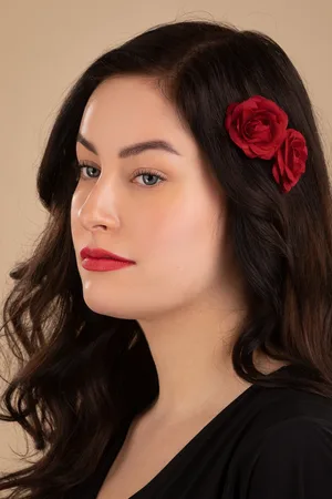 ZaZoo Pin-Up Rosen Haarspangen Set