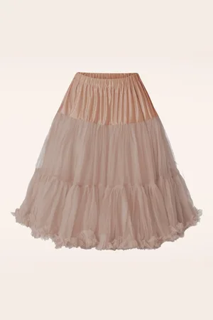 Banned Retro Lola Lifeforms Petticoat in Pfirsich Beige