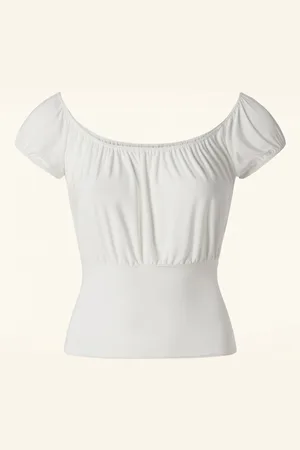 Vintage Chic Belinda Off Shoulder Top in
