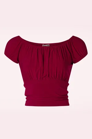 Vintage Chic Belinda Off Shoulder Top in