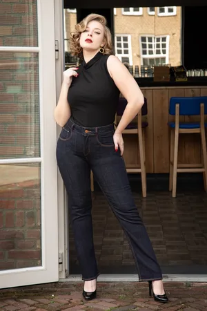 Rock-a-Booty Mimi Jeans in Blau