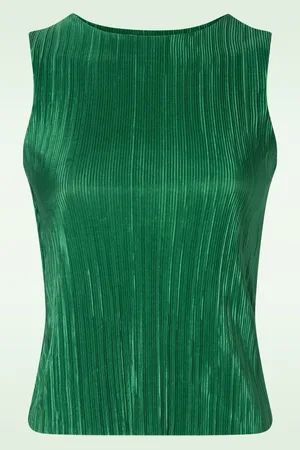 Vintage Chic Clara Plissee Top in