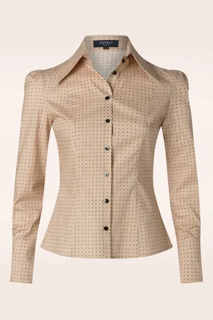 Femkit Agnes Bluse in hellem Pfirsich