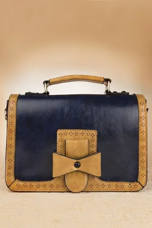 Banned Retro Antike Umhängetasche in Blau