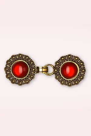 Urban Hippies Westenclips in Gold und Rot