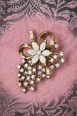 Lovely Miriam Haskell Perlenbrosche in